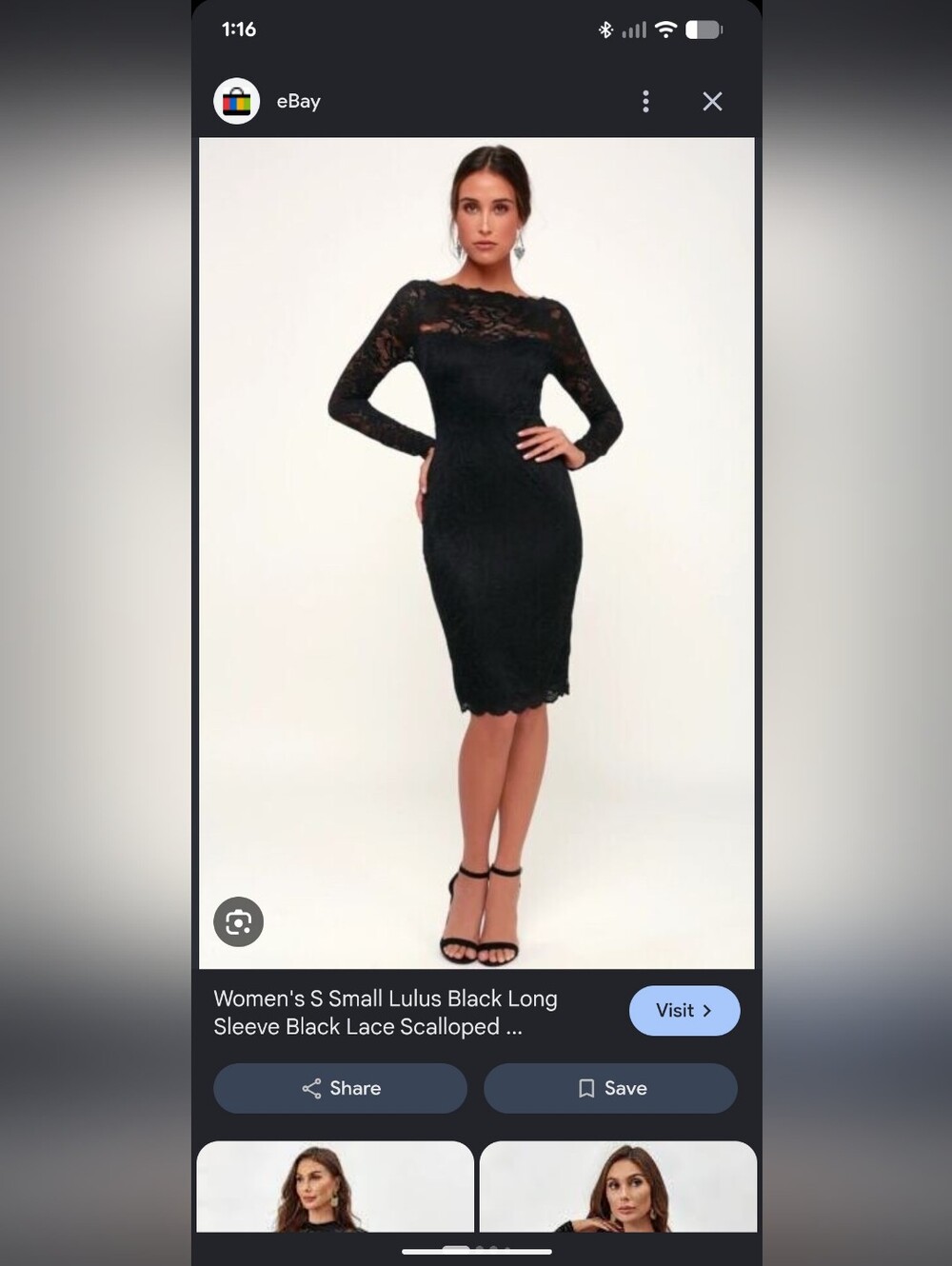 Lulus Black Lace Cocktail Formal Party Holiday Dress